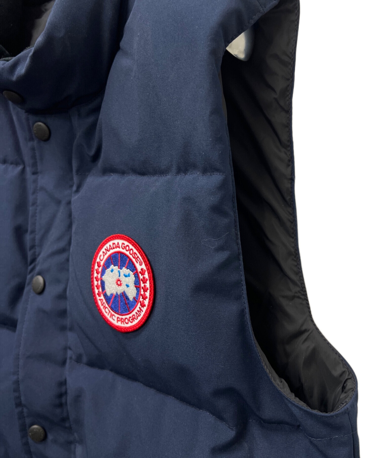 中古・古着通販】CANADA GOOSE (カナダグース) ダウンベスト ネイビー 