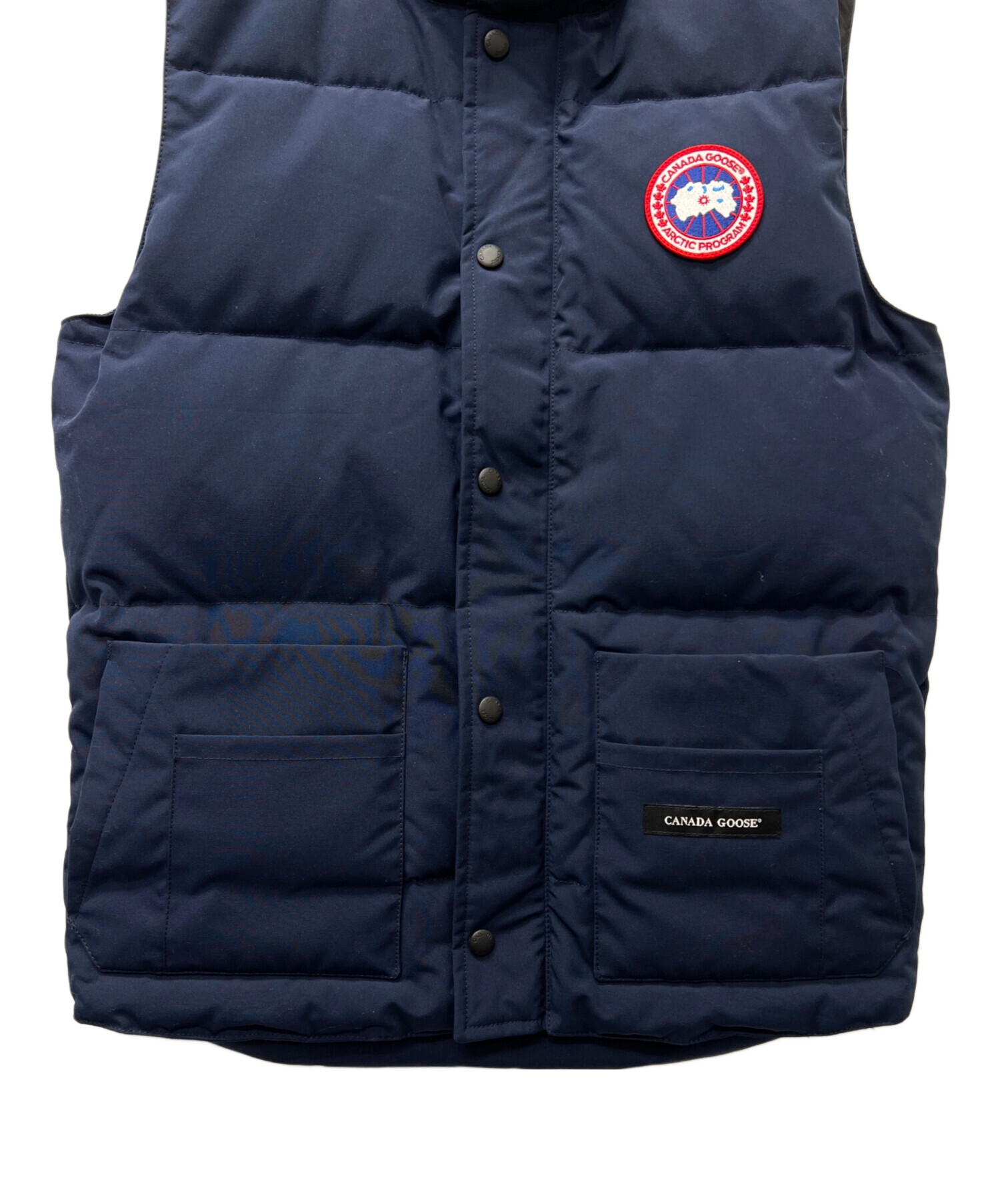 中古・古着通販】CANADA GOOSE (カナダグース) ダウンベスト ネイビー 