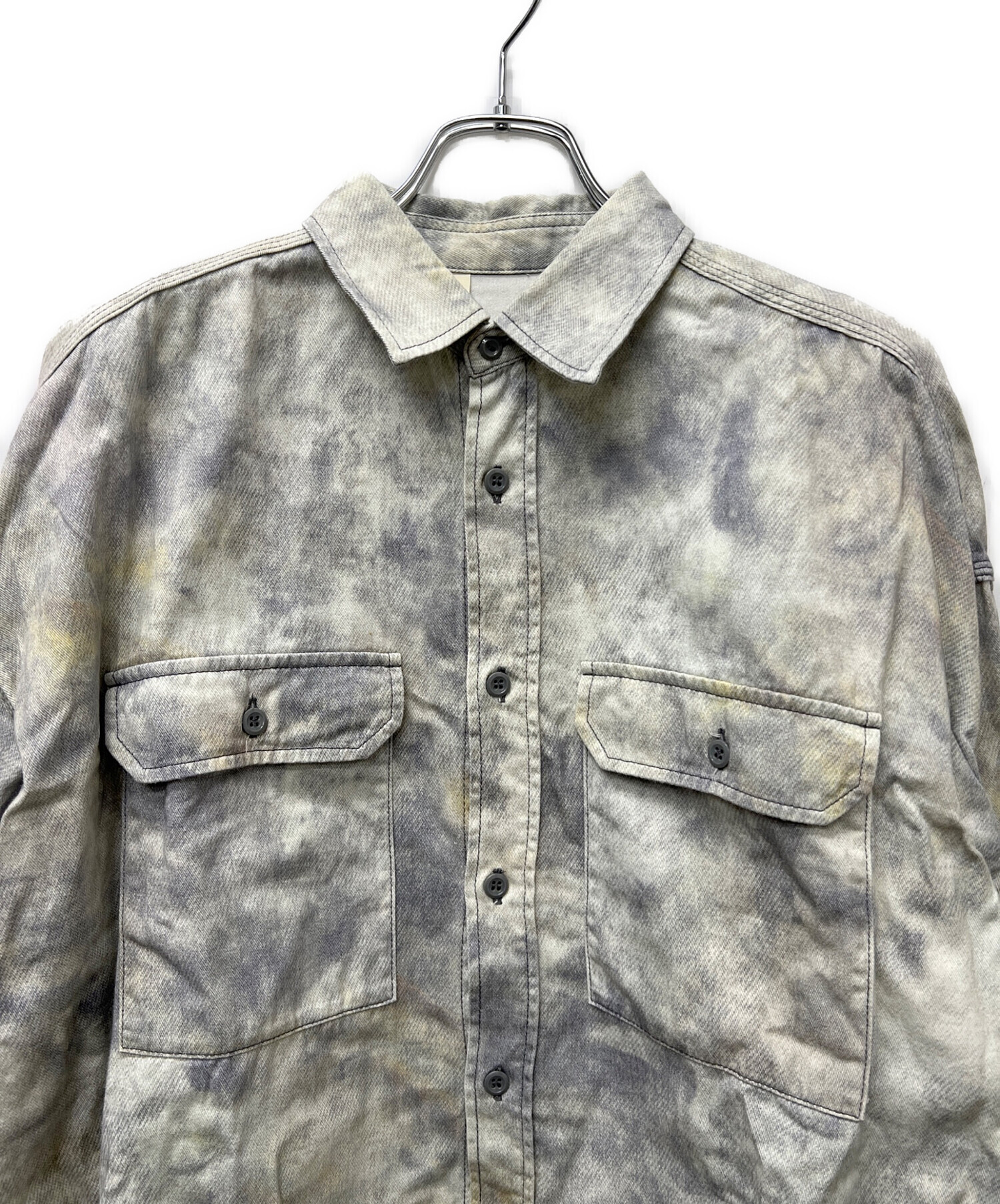 中古・古着通販】N.HOOLYWOOD (エヌ ハリウッド) 長袖シャツ グレー