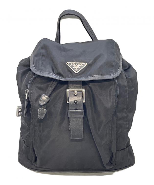 中古・古着通販】PRADA (プラダ) ナイロンリュック ブラック｜ブランド