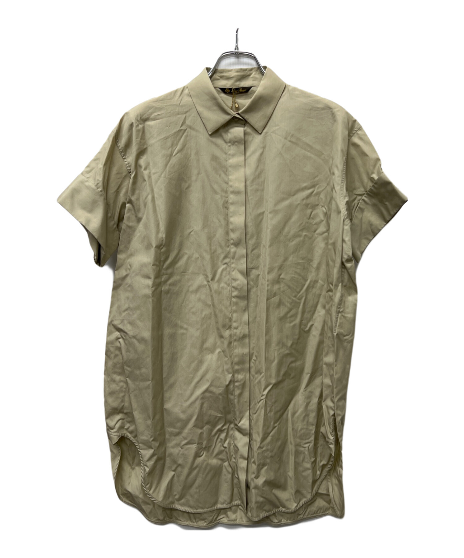 中古・古着通販】LORO PIANA (ロロピアーナ) 半袖ロングシャツ 