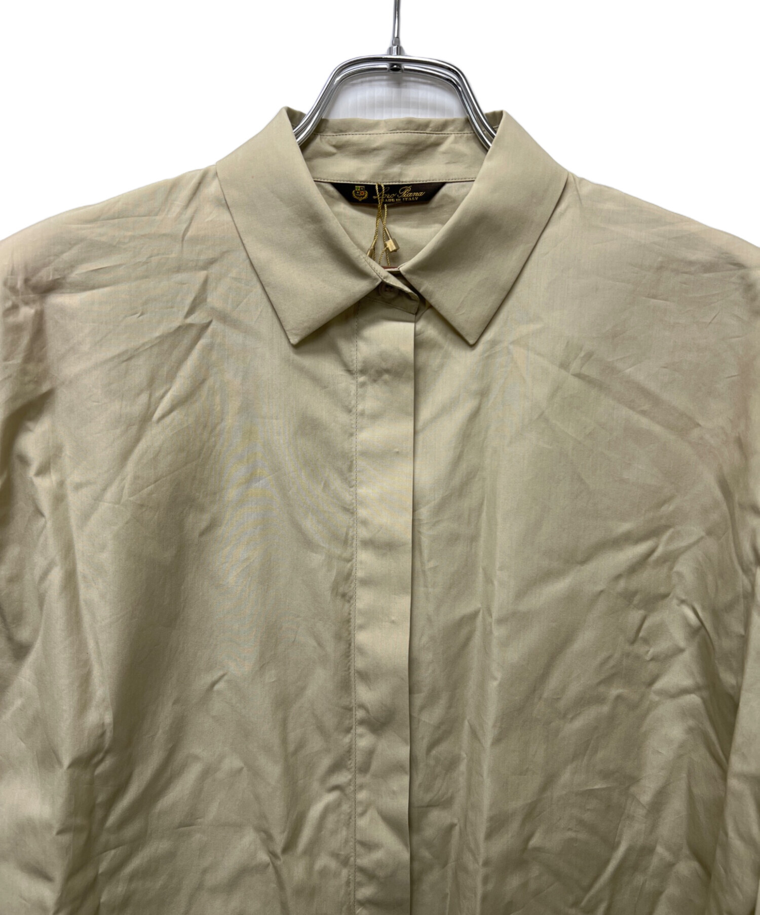 中古・古着通販】LORO PIANA (ロロピアーナ) 半袖ロングシャツ 