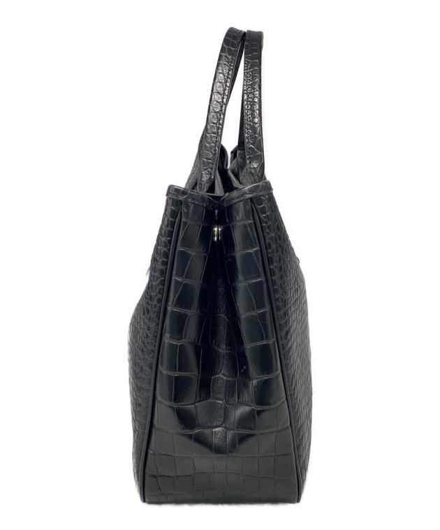 中古・古着通販】LONGCHAMP (ロンシャン) クロコ型押しレザー