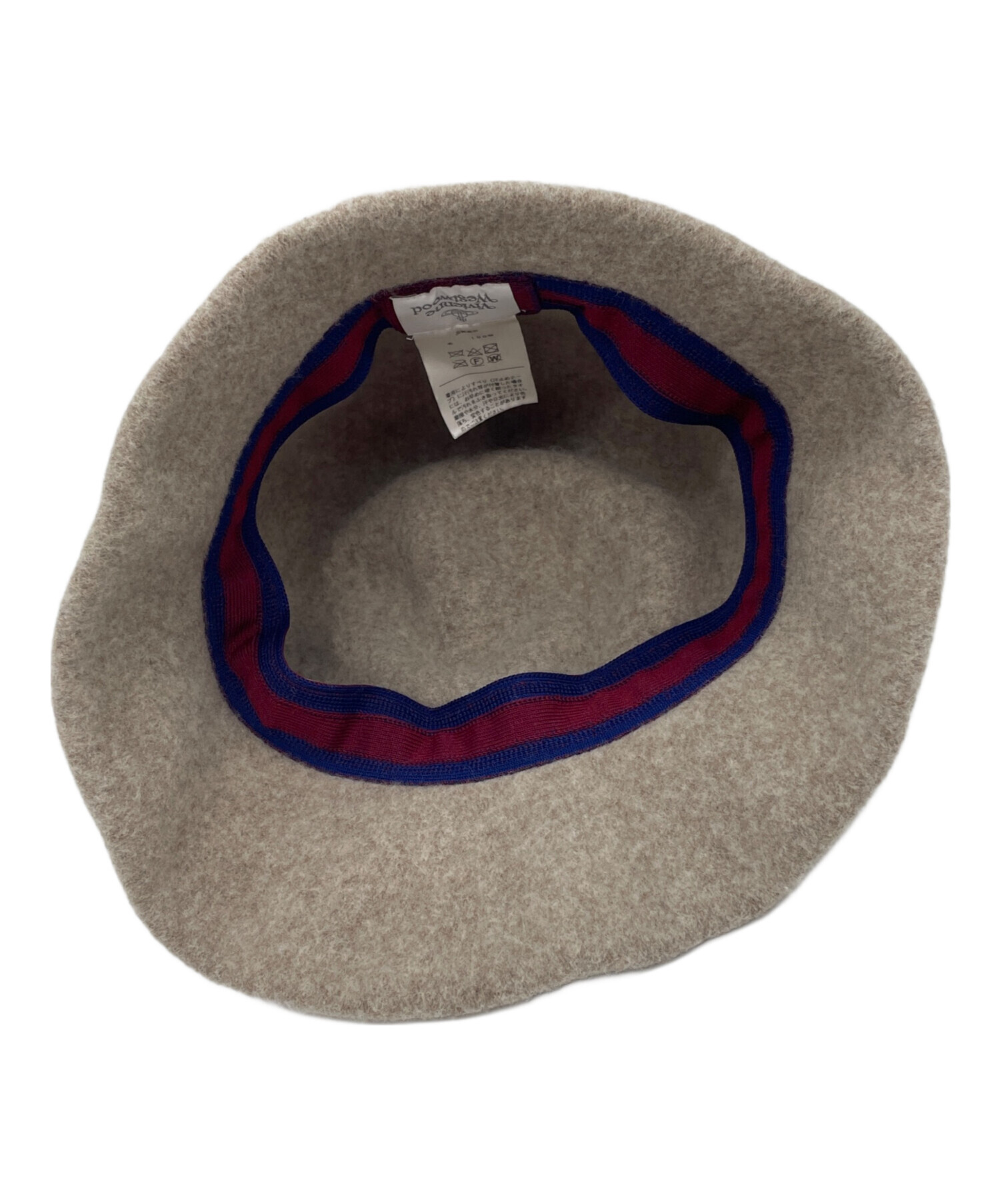Vivienne Westwood ウールハット グレー刺繍ロゴ付き 中古・古着通販】Vivienne Westwood (ヴィヴィアンウエストウッド