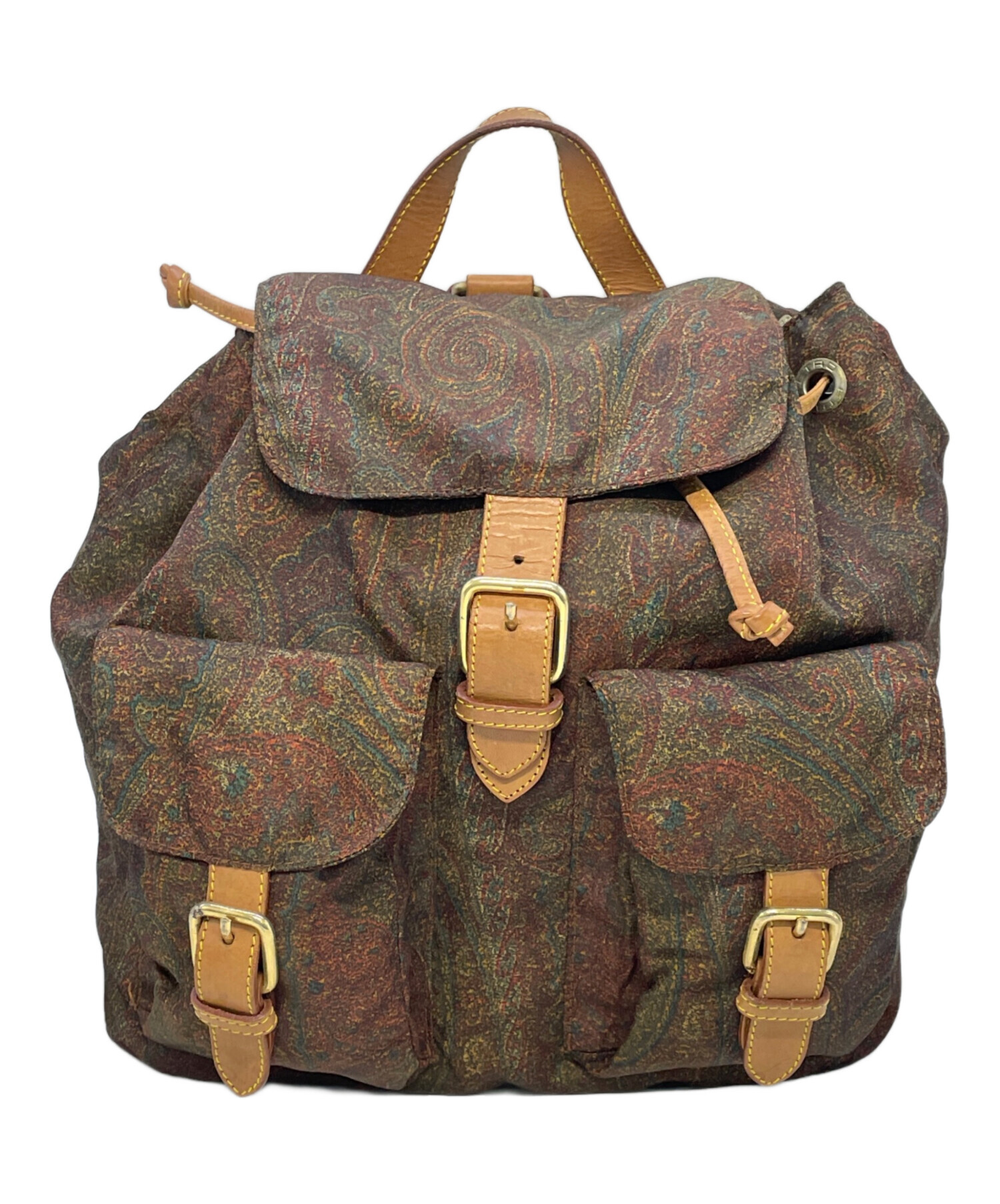 中古・古着通販】ETRO (エトロ) リュック ブラウン｜ブランド・古着 