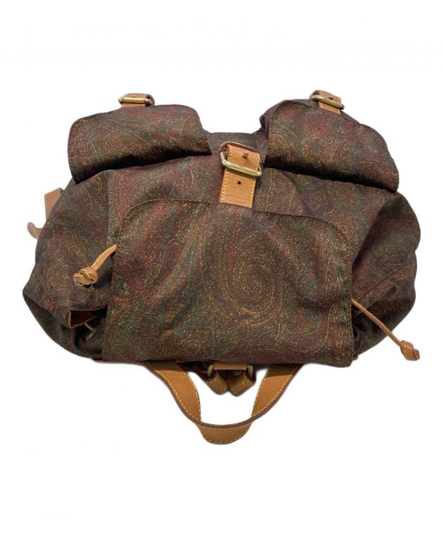 中古・古着通販】ETRO (エトロ) リュック ブラウン｜ブランド・古着 