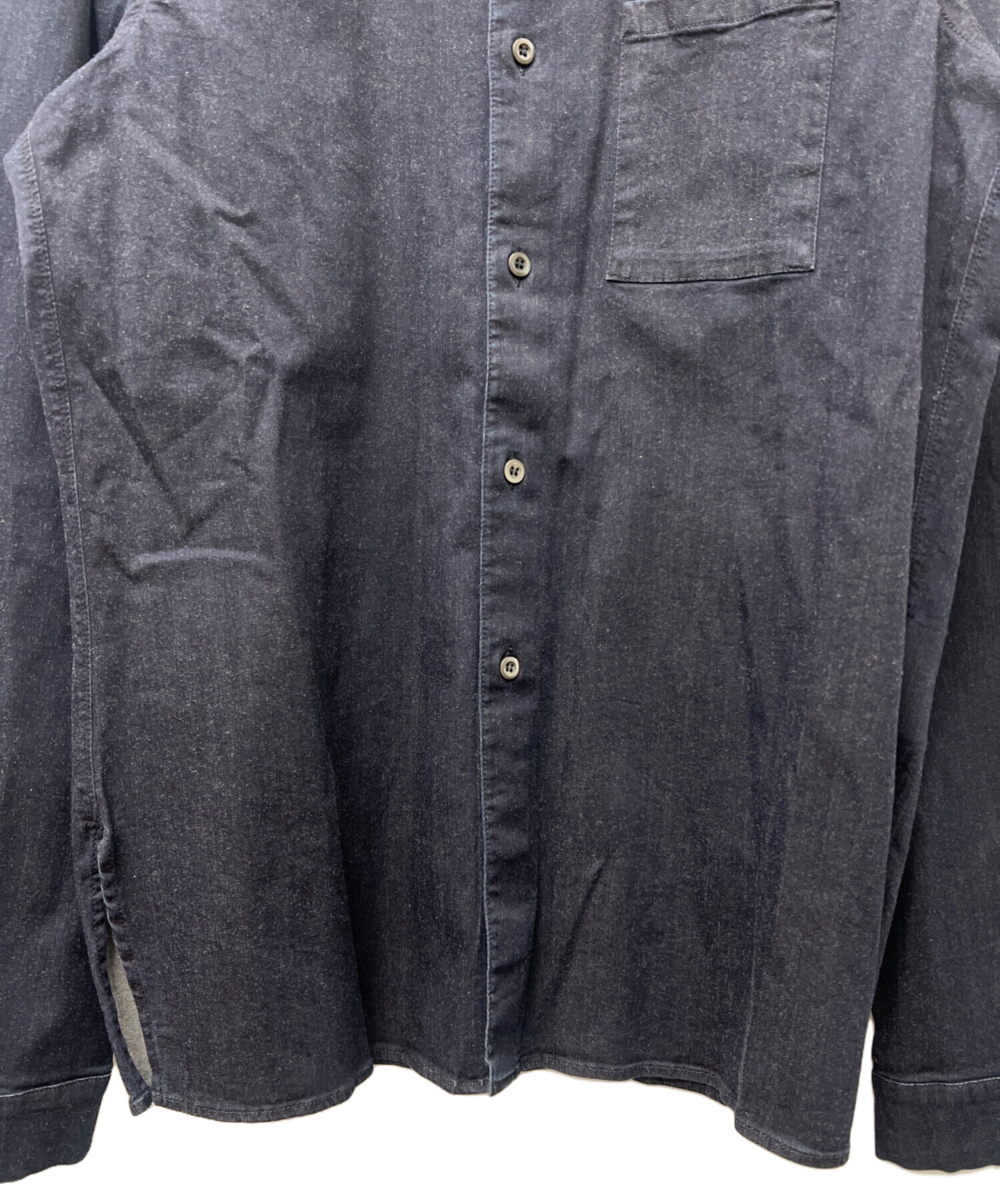 中古・古着通販】PRADA (プラダ) 長袖シャツ ネイビー サイズ:40