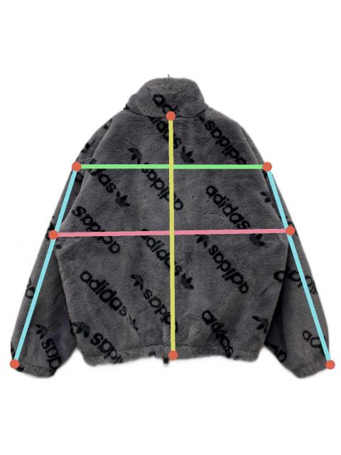中古・古着通販】adidas (アディダス) トーナル総柄プリント ファー