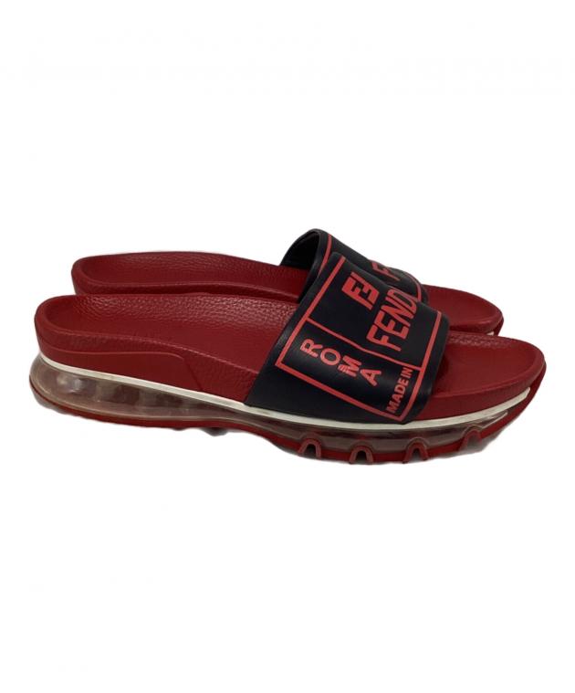 中古・古着通販】FENDI (フェンディ) ラバーサンダル レッド サイズ