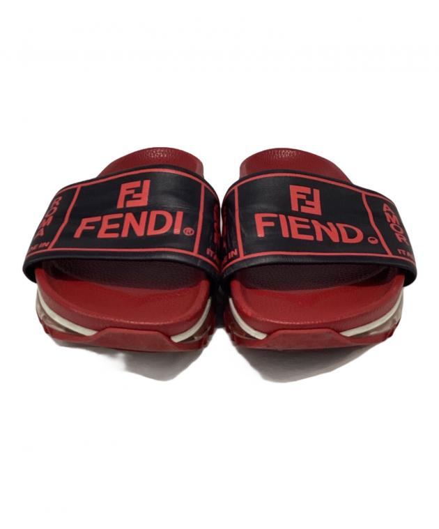 中古・古着通販】FENDI (フェンディ) ラバーサンダル レッド サイズ