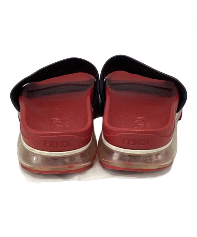 中古・古着通販】FENDI (フェンディ) ラバーサンダル レッド サイズ