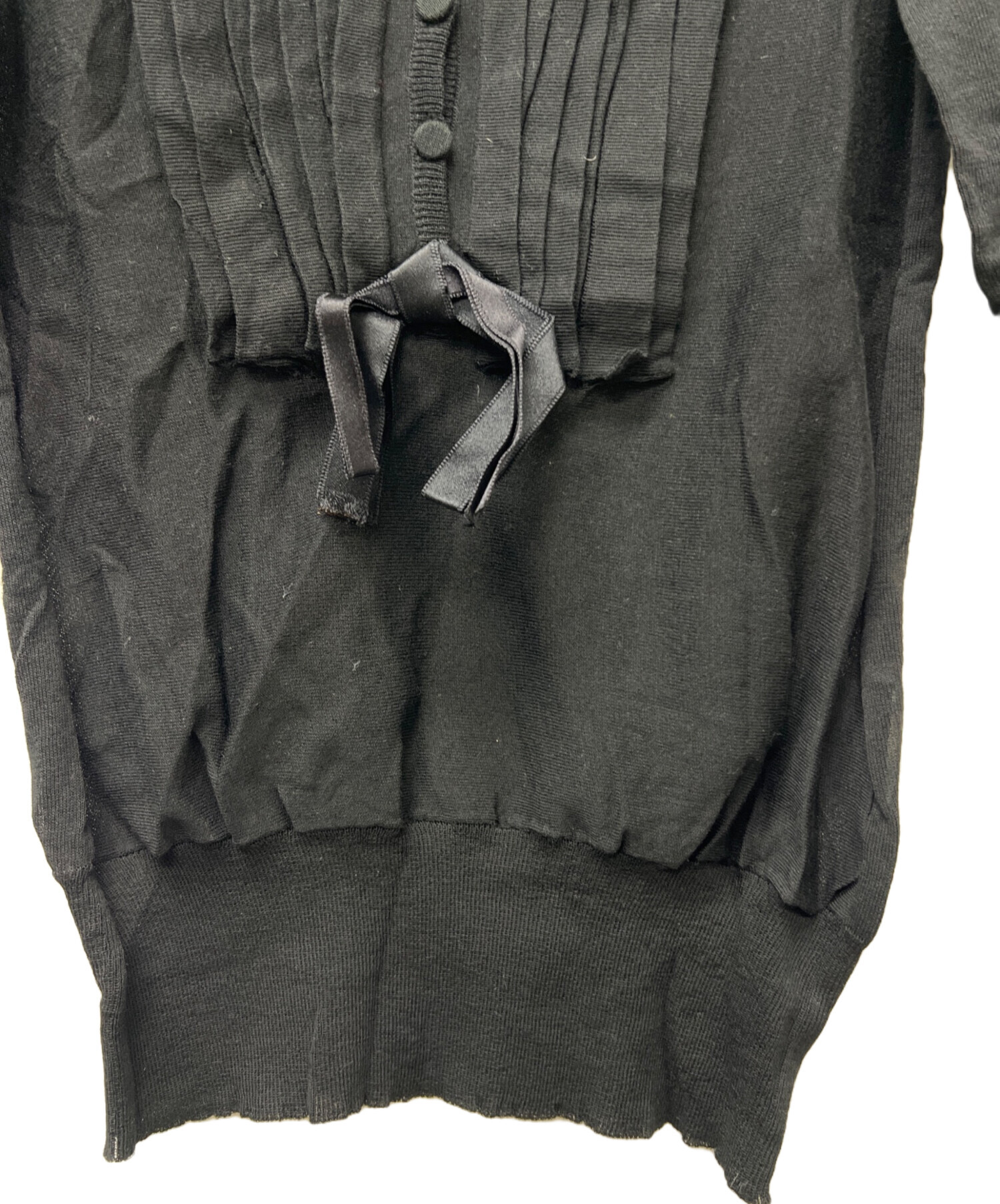 中古・古着通販】VALENTINO (ヴァレンティノ) 薄手ニット ブラック 