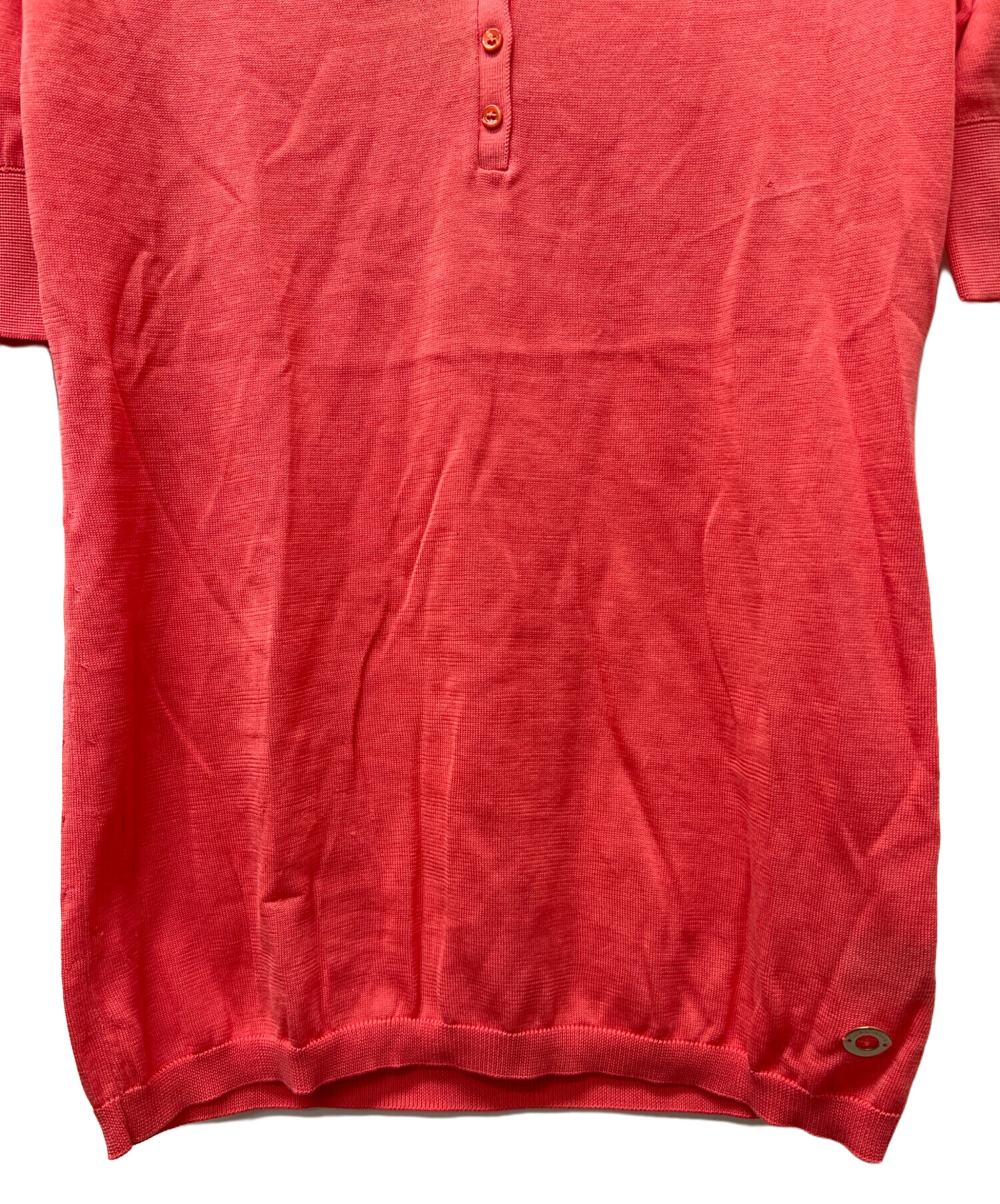 入手困難✨ ロロピアーナ Loro piana ポロシャツ 長袖 レッド 中古・古着通販】LORO PIANA (ロロピアーナ) ポロシャツ レッド サイズ