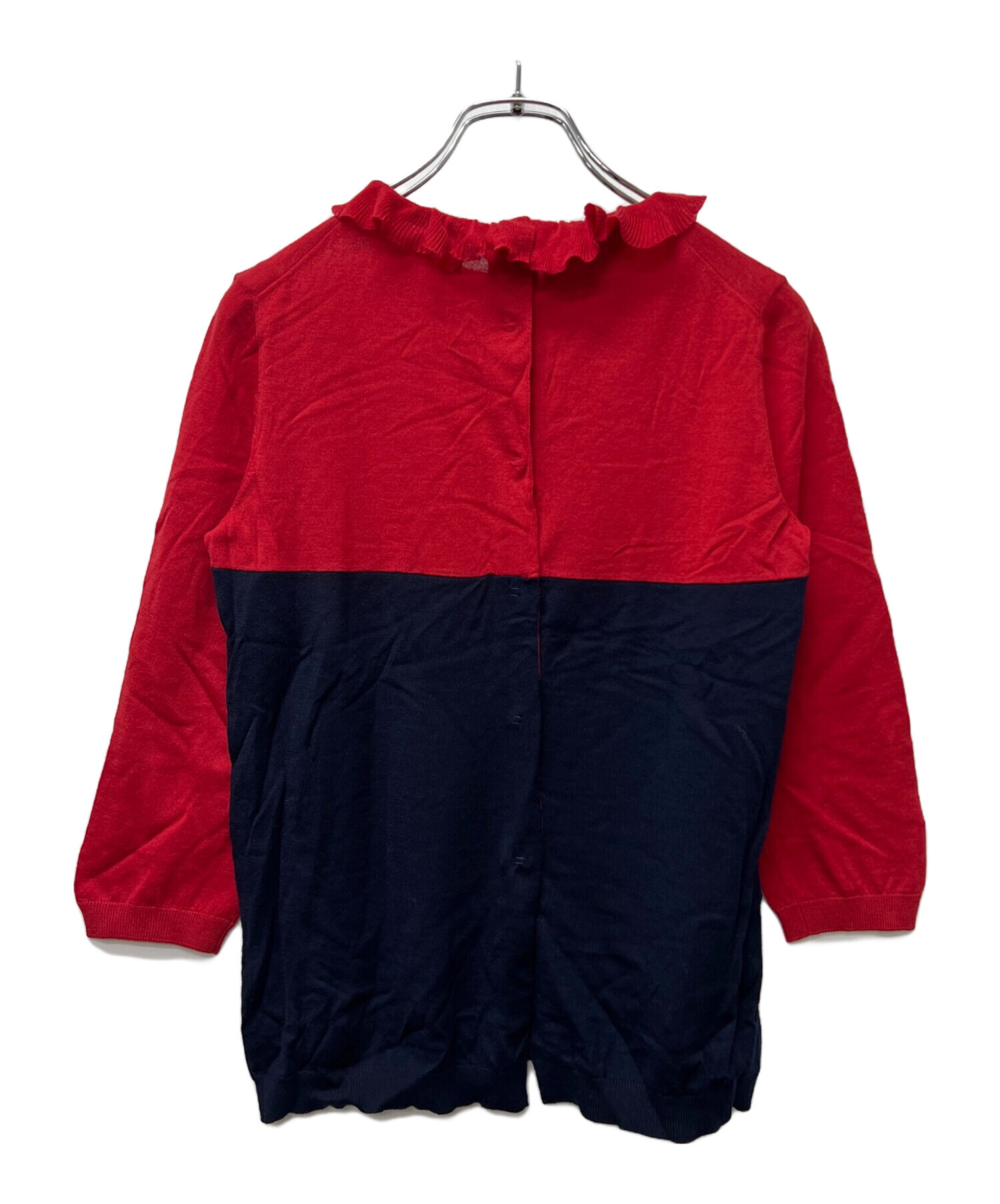 PRADA プラダ ブラウス S 赤 【古着】【中古】【送料無料】 PRADA - PRADA プラダ ブラウス S 赤 【古着】【中古】【送料無料】の