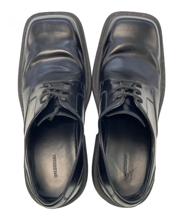 中古・古着通販】BALENCIAGA (バレンシアガ) レザーシューズ ブラック