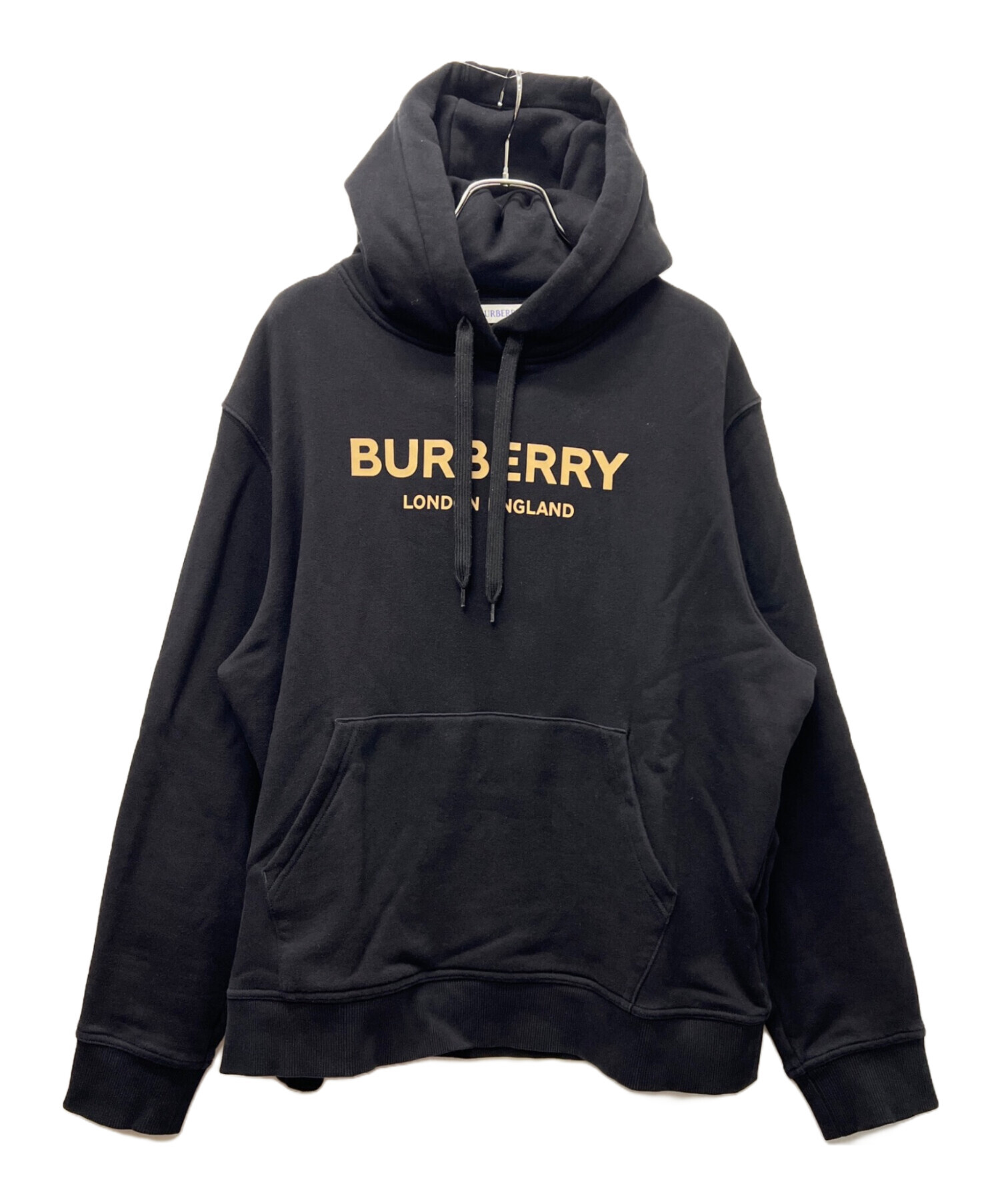 y2k Burberry バーバリー　リブ　パーカー　ホースロゴ　平成 中古・古着通販】BURBERRY (バーバリー) ロゴパーカー ブラック サイズ