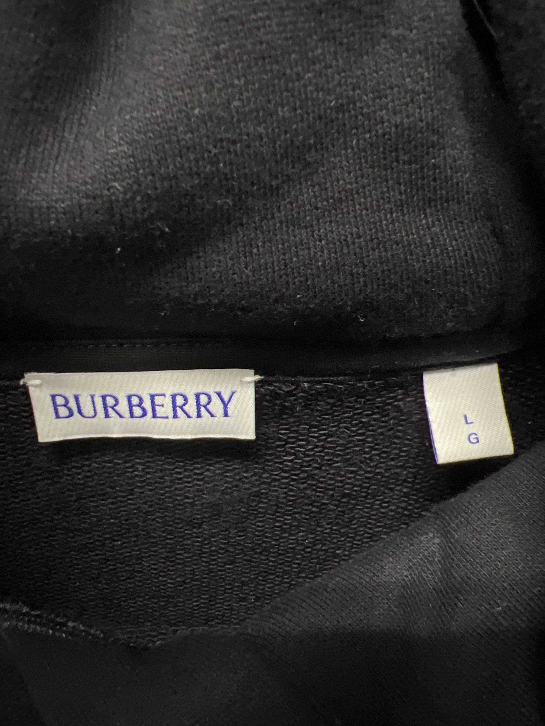 中古・古着通販】BURBERRY (バーバリー) ロゴパーカー ブラック サイズ