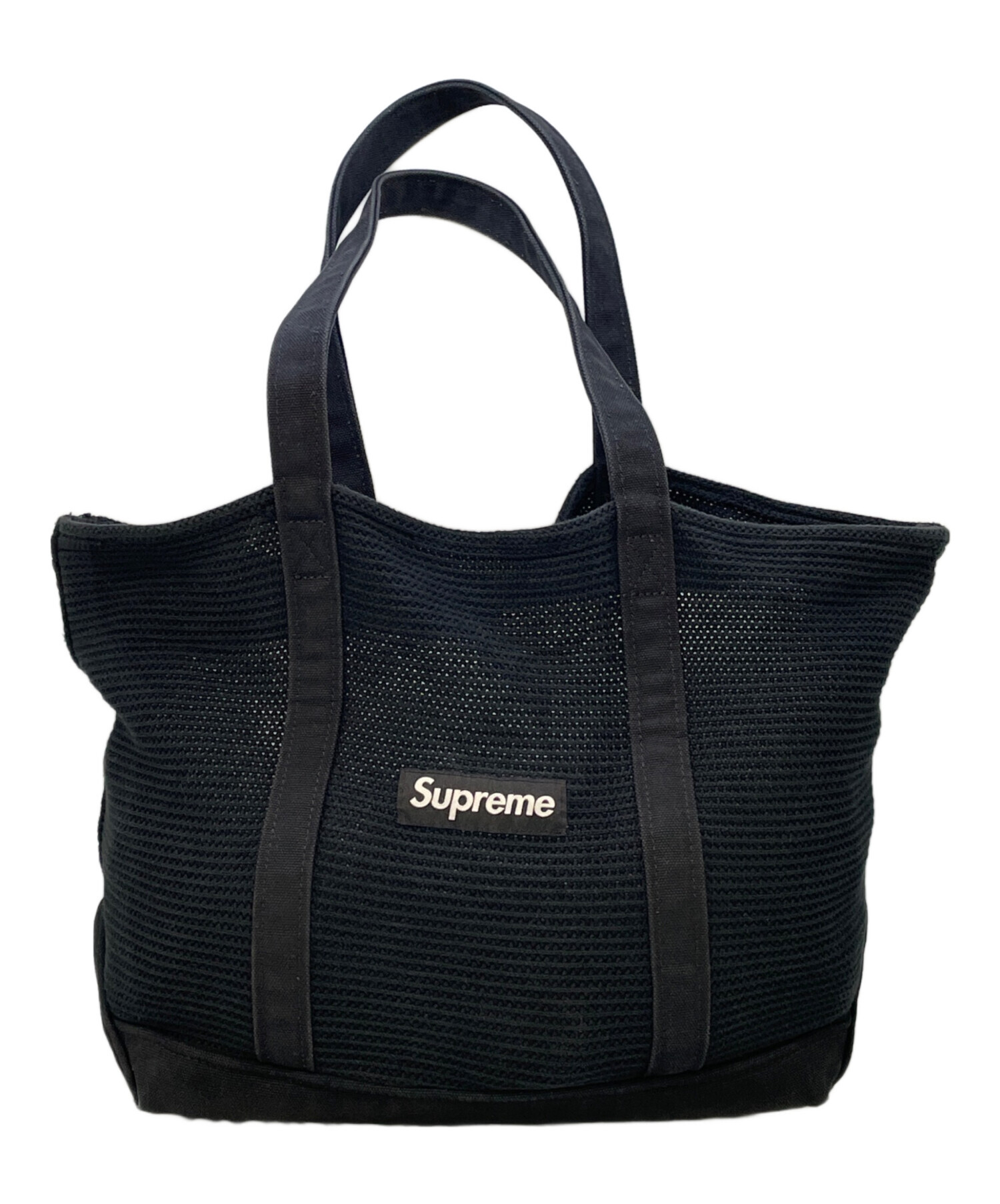 【美品】シュプリーム　バック 中古・古着通販】SUPREME (シュプリーム) ロゴトートバッグ ブラック