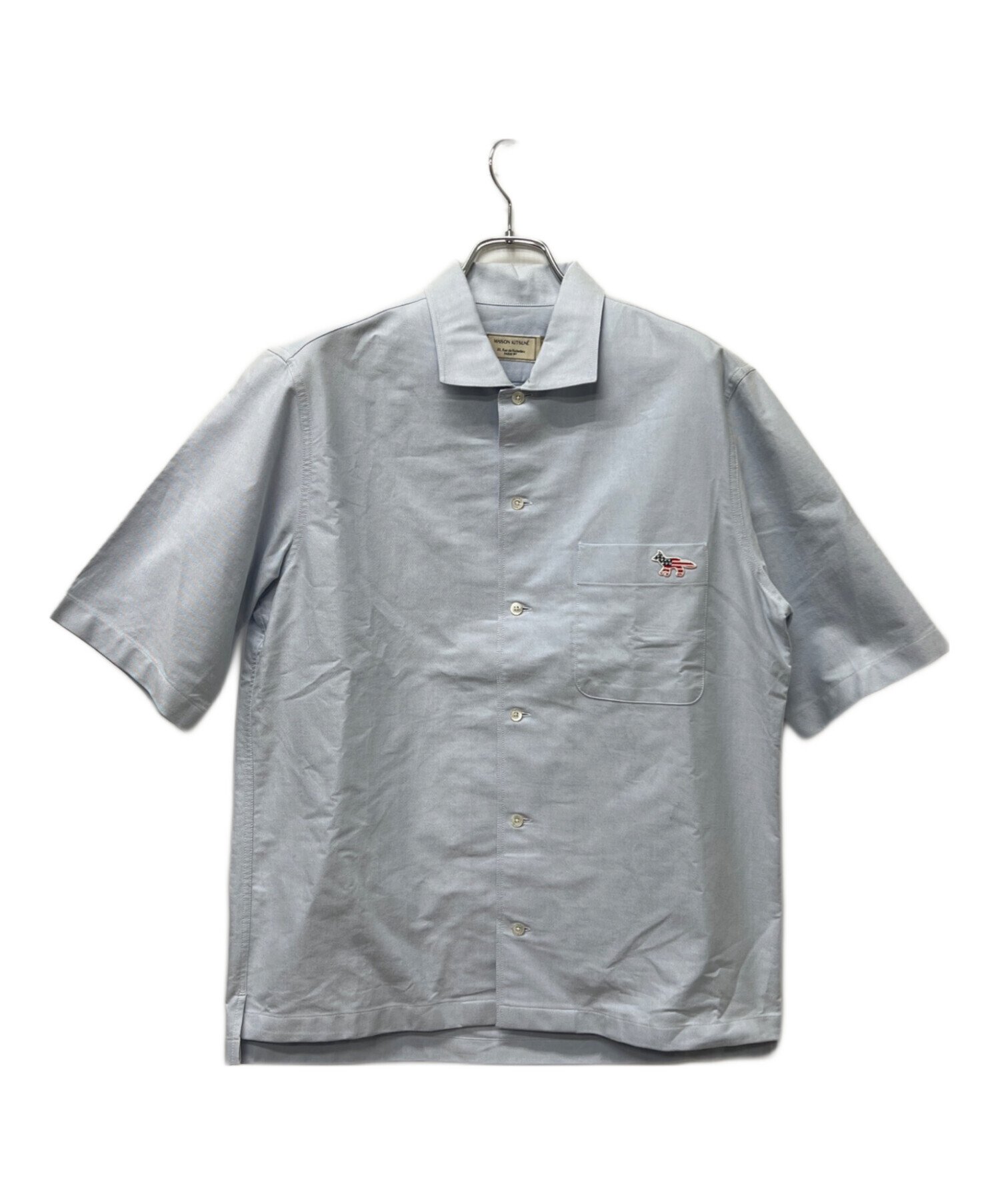 中古・古着通販】maison kitsune (メゾンキツネ) 半袖シャツ スカイ