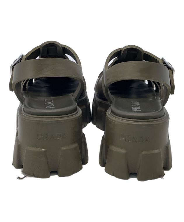 中古・古着通販】PRADA (プラダ) モノリスラバー オリーブ サイズ:SIZE