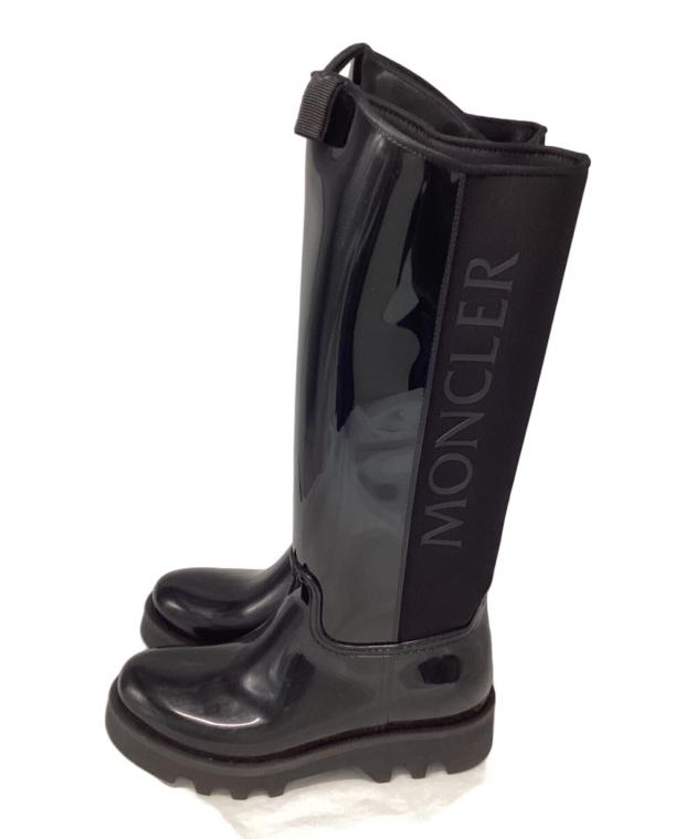 中古・古着通販】MONCLER (モンクレール) レインブーツ ブラック