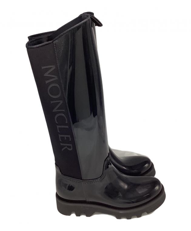 中古・古着通販】MONCLER (モンクレール) レインブーツ ブラック