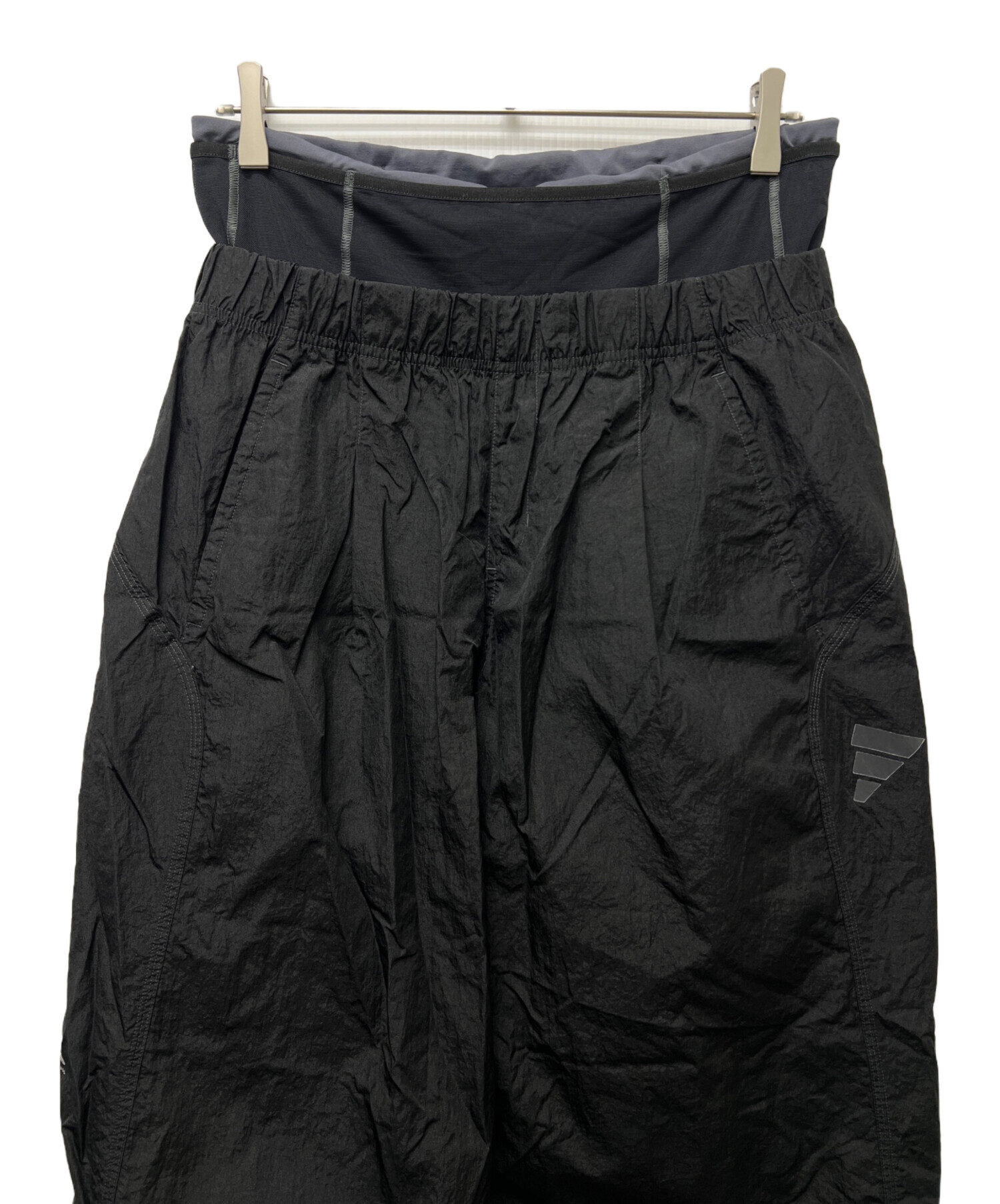 中古・古着通販】adidas (アディダス) ナイロンパンツ ブラック サイズ