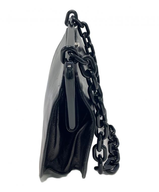 中古・古着通販】PRADA (プラダ) がま口 プラチェーンショルダーバッグ