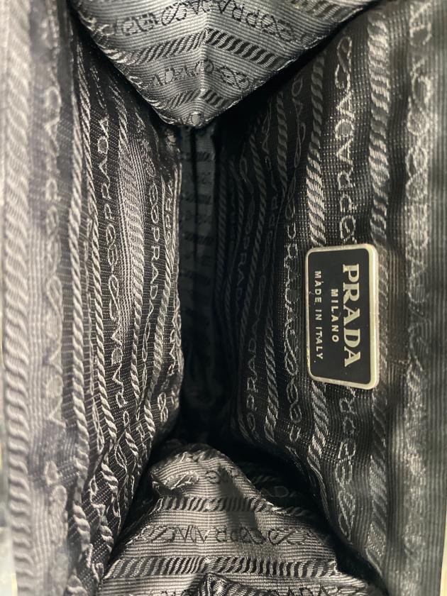 中古・古着通販】PRADA (プラダ) がま口 プラチェーンショルダーバッグ