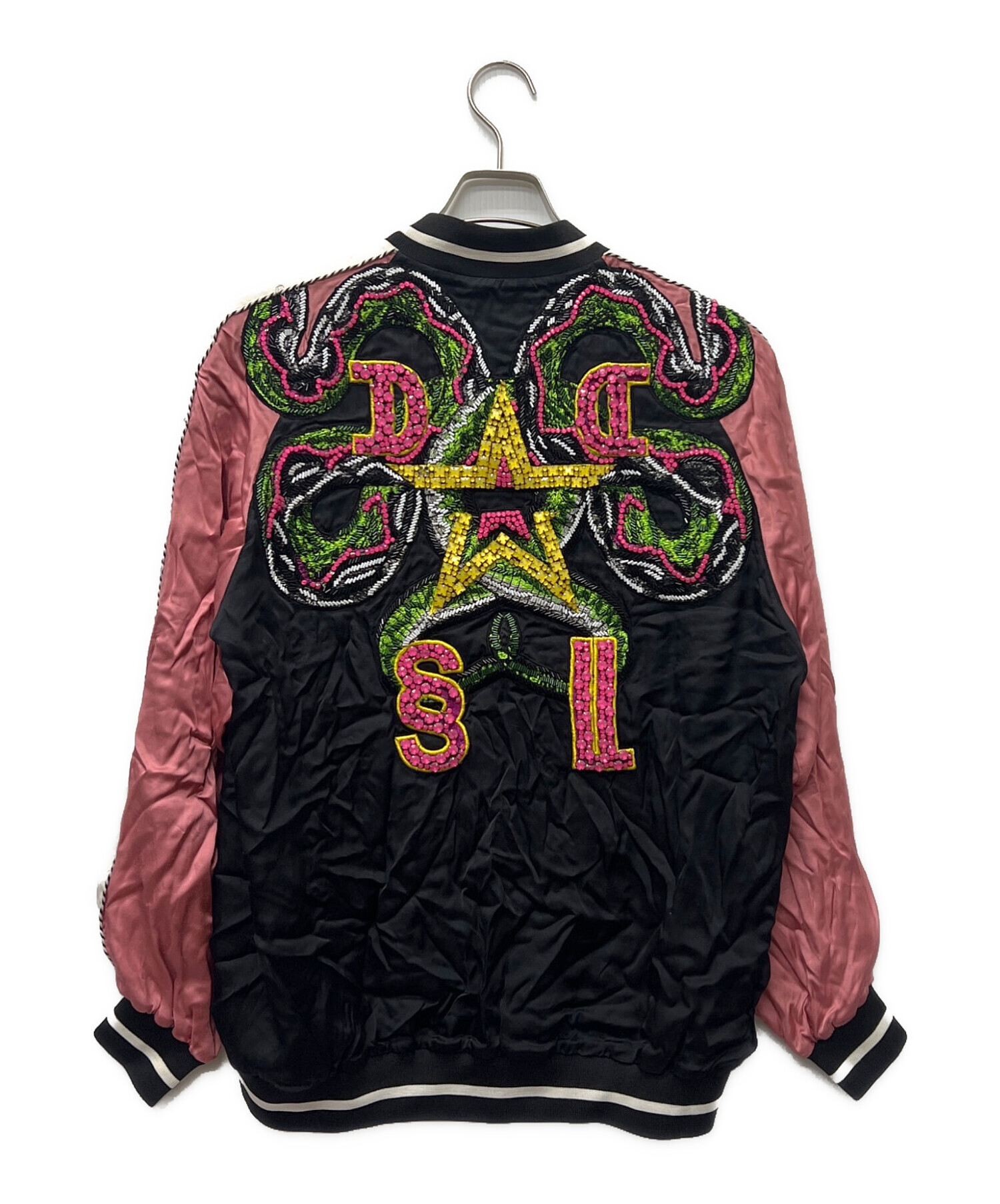 DIESELスカジャン 中古・古着通販】DIESEL (ディーゼル) スカジャン ブラック×ピンク
