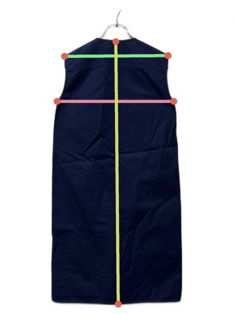 中古・古着通販】CELINE (セリーヌ) ノースリーブワンピース ネイビー