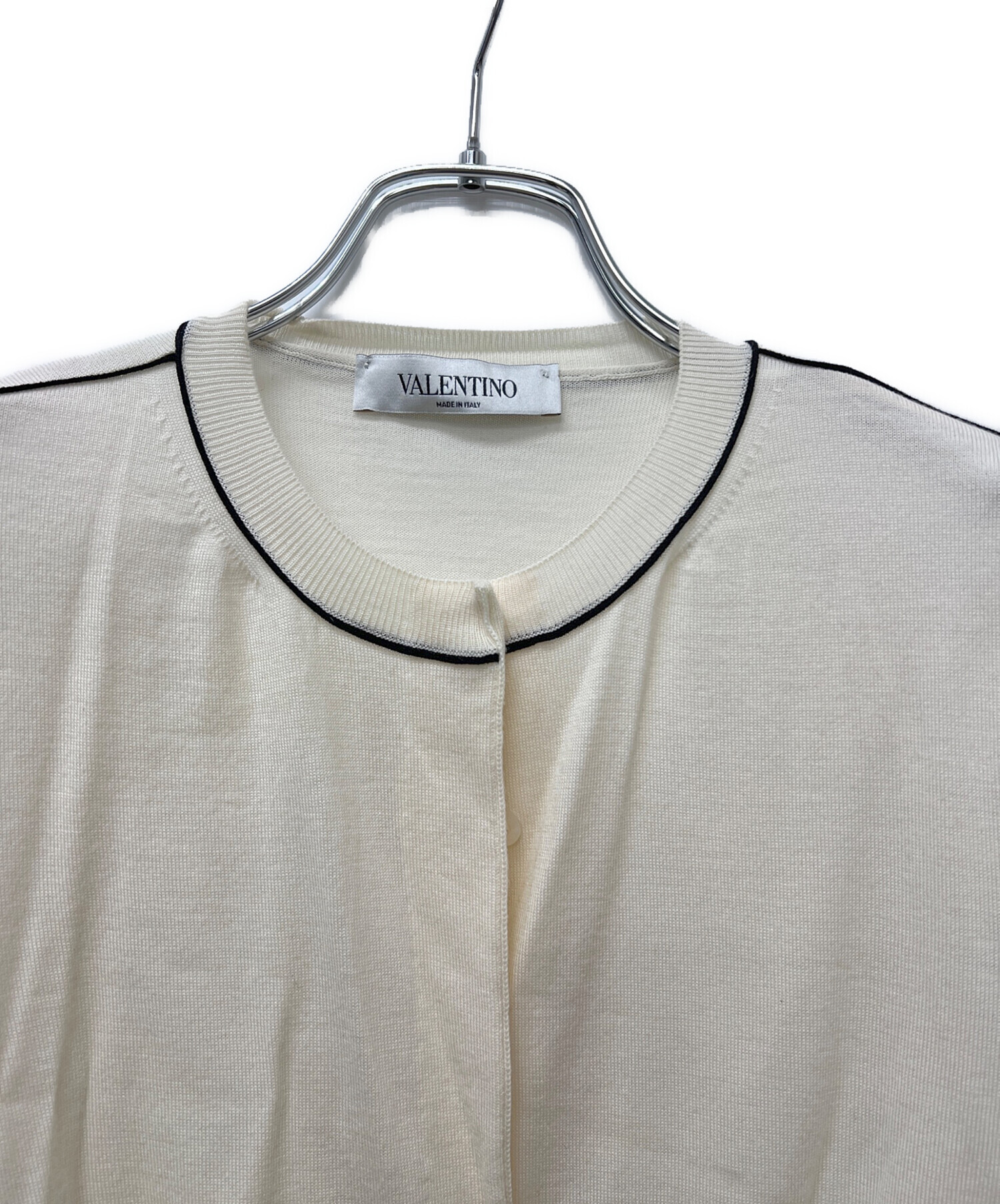 VALENTINO ヴァレンティノ カーディガン XS 茶 【古着】【中古】【送料無料】 中古・古着通販】VALENTINO (ヴァレンティノ) 薄手カーディガン