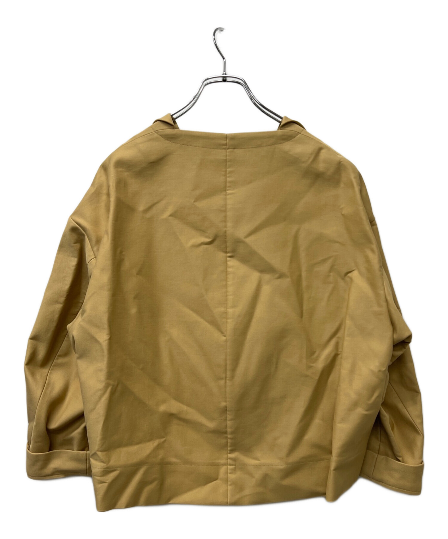 ドゥロワー 20AW コットンバイオフィールドジャケット ベージュ S 日本製 中古・古着通販】Drawer (ドゥロワー) ドロップショルダージャケット ジャケット・アウター