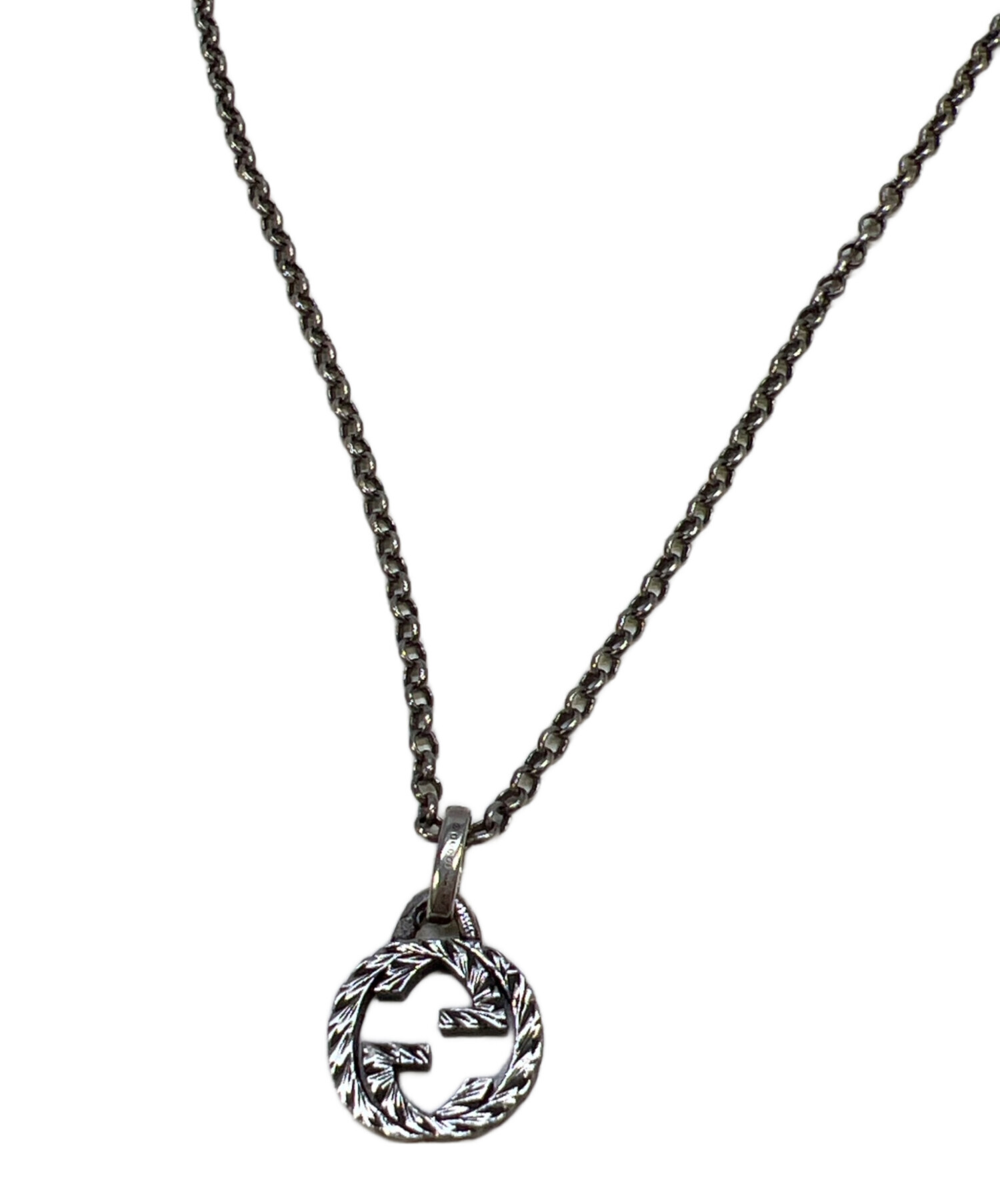 中古・古着通販】GUCCI (グッチ) インターロッキングGネックレス