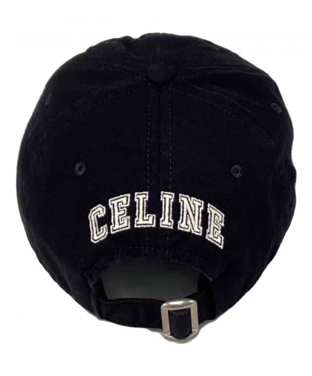 セリーヌ　帽子　中古 中古・古着通販】CELINE (セリーヌ) キャップ ブラック｜ブランド