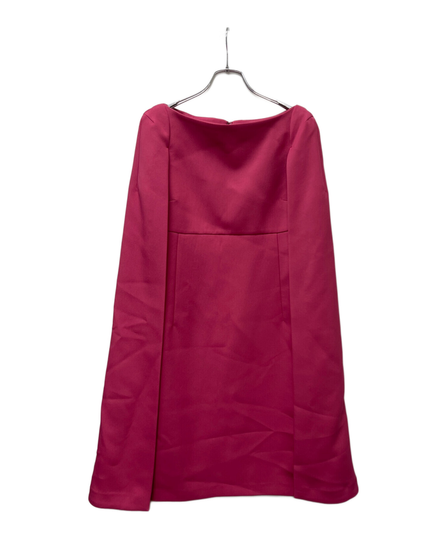 CELFORD トリプルクロスワンピース　ピンク 中古・古着通販】CELFORD (セルフォード) トリプルクロスケープドレス