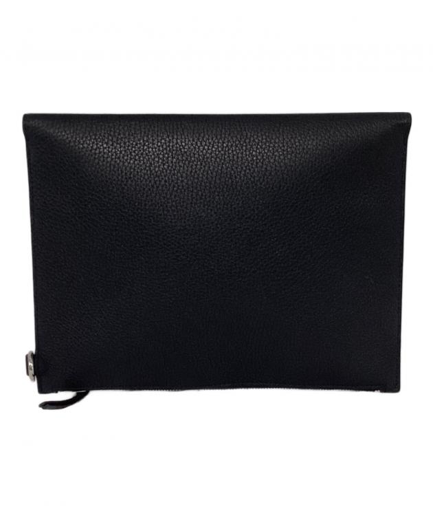 メゾンマルジェラのブラックレザー製ドキュメントケース（A4サイズ対応） 中古・古着通販】Maison Margiela (メゾンマルジェラ) ドキュメント