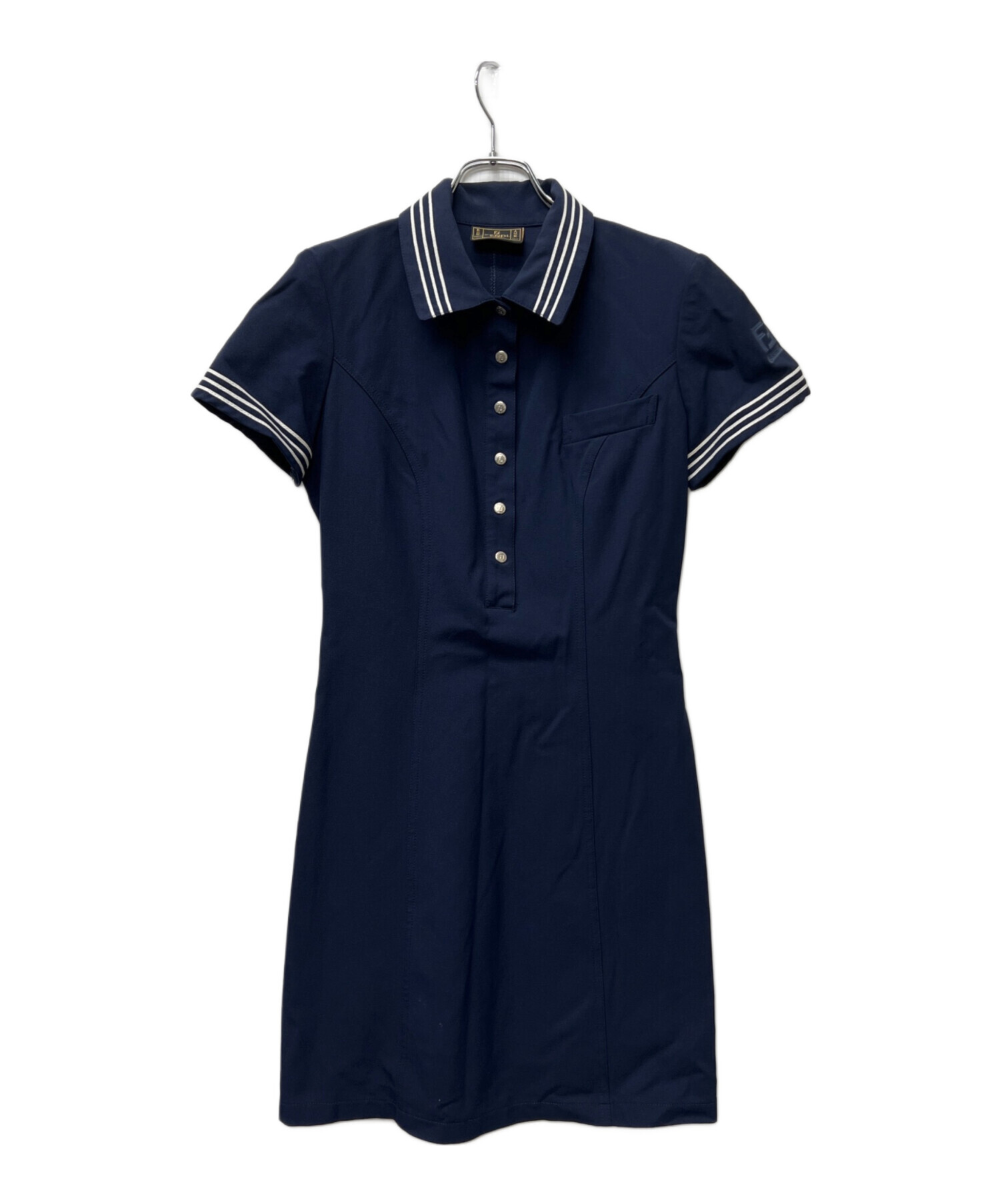 中古・古着通販】FENDI (フェンディ) 半袖ワンピース ネイビー サイズ