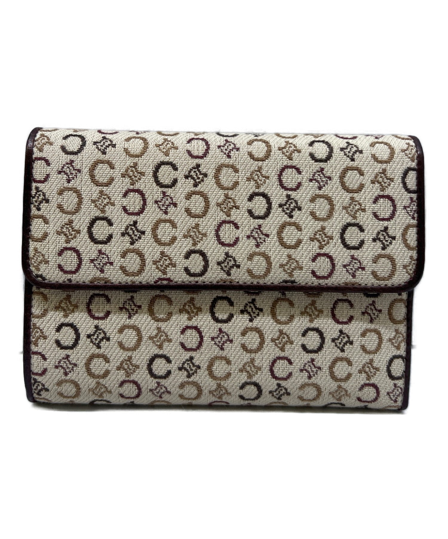 Celine 折り財布　　ベージュ　　　コンパクト財布　セリーヌ 中古・古着通販】CELINE (セリーヌ) 3つ折り財布 ベージュ｜ブランド