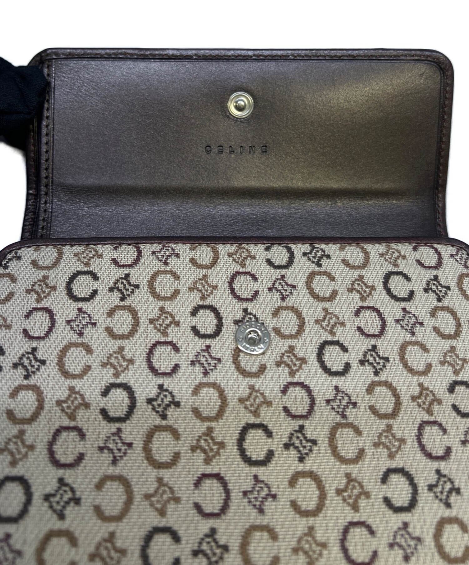 中古・古着通販】CELINE (セリーヌ) 3つ折り財布 ベージュ｜ブランド