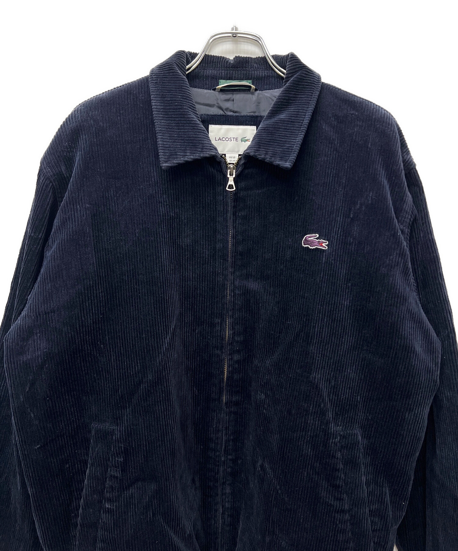 ラコステ コーデュロイジャケット BEAMS別注 ネイビー 中古・古着通販】LACOSTE (ラコステ) コーデュロイジャケット ネイビー