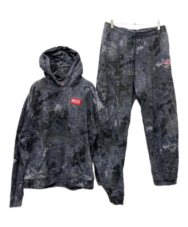DIESEL ブラック ジャージセット　セットアップ　XL ディーゼル 中古・古着通販】DIESEL (ディーゼル) セットアップジャージ ブラック