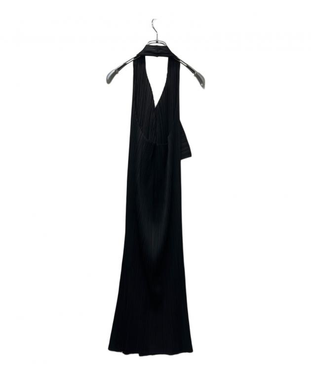 【新品未使用】PLEATS PLEASE ワンピース　サイズ2 黒 中古・古着通販】PLEATS PLEASE (プリーツプリーズ) ホルターネック