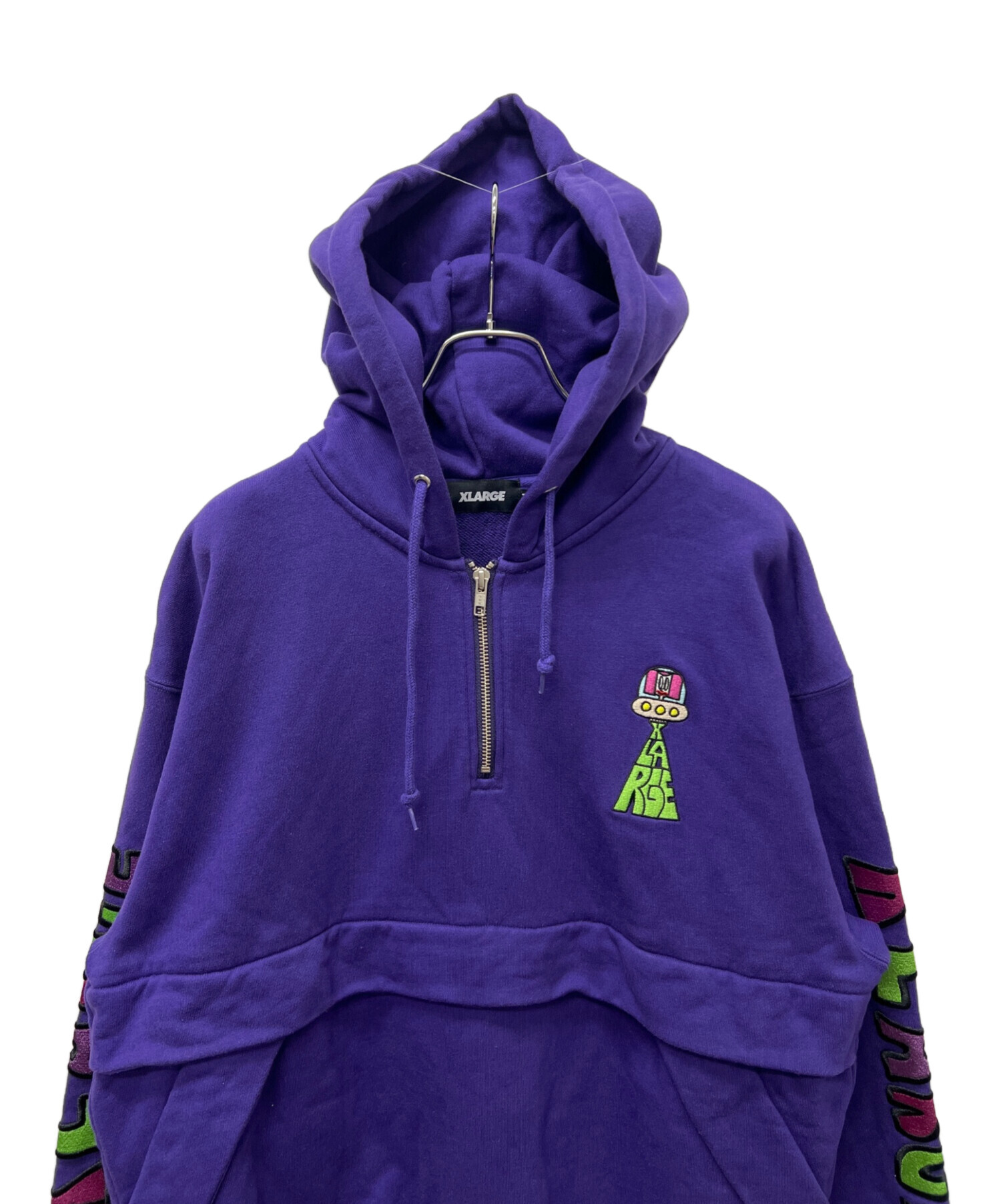 中古・古着通販】X-LARGE (エクストララージ) ハーフジップパーカー