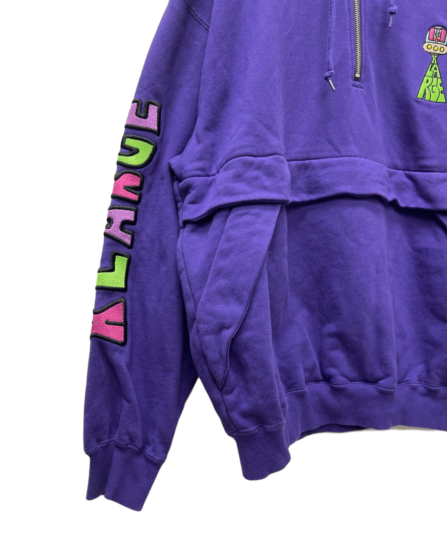 中古・古着通販】X-LARGE (エクストララージ) ハーフジップパーカー