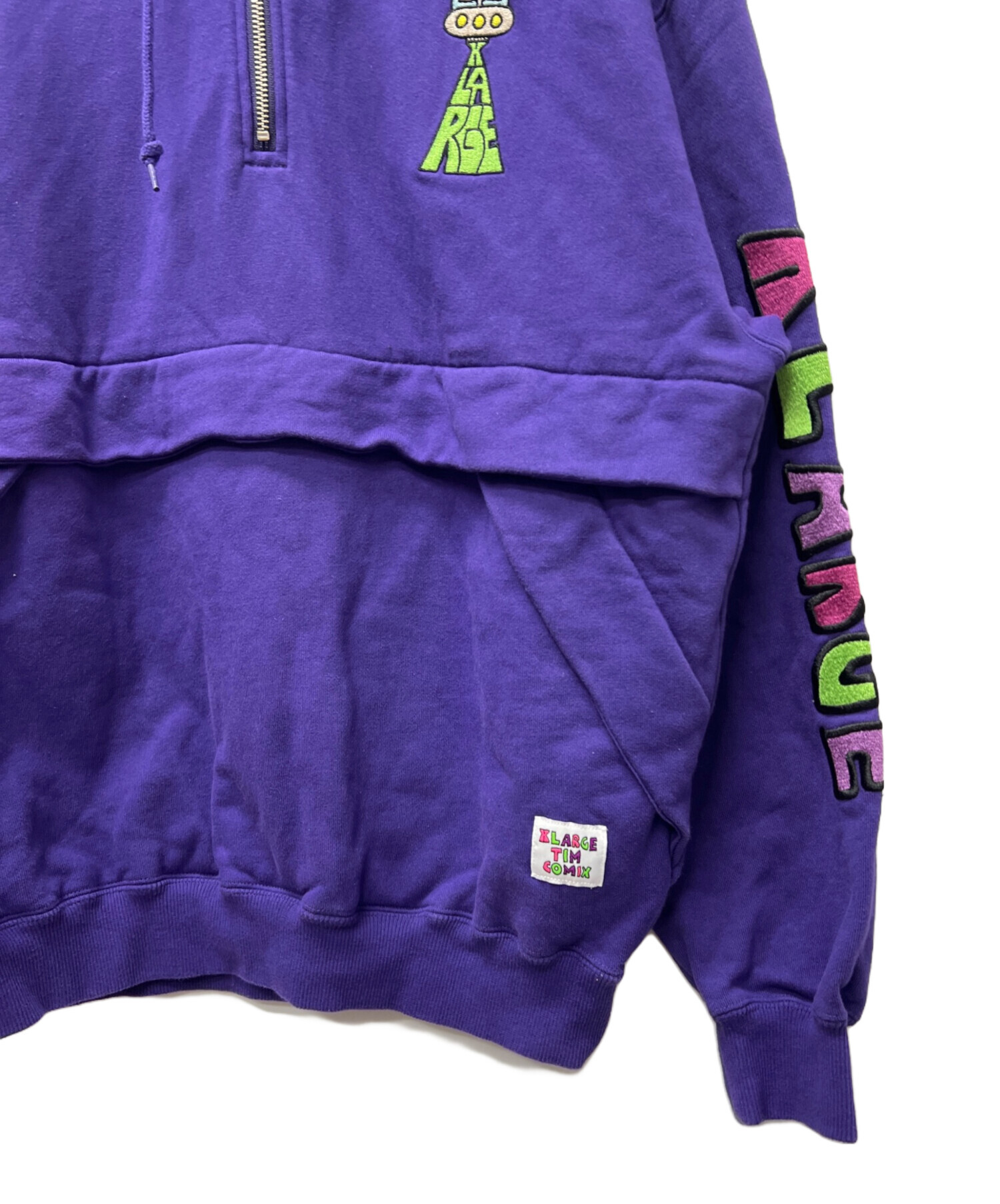 中古・古着通販】X-LARGE (エクストララージ) ハーフジップパーカー