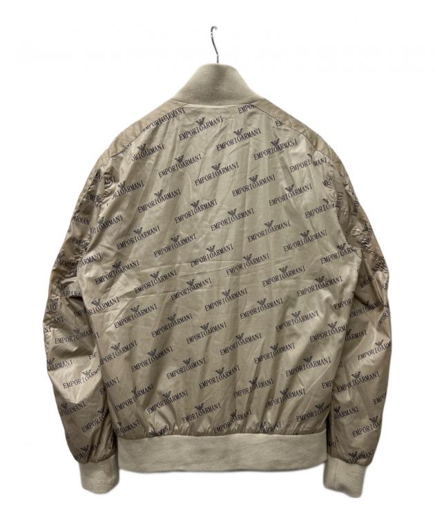 アルマーニ　ベージュ ジップアップジャケット イタリア製 中古・古着通販】EMPORIO ARMANI (エンポリオ アルマーニ) ロゴジップ