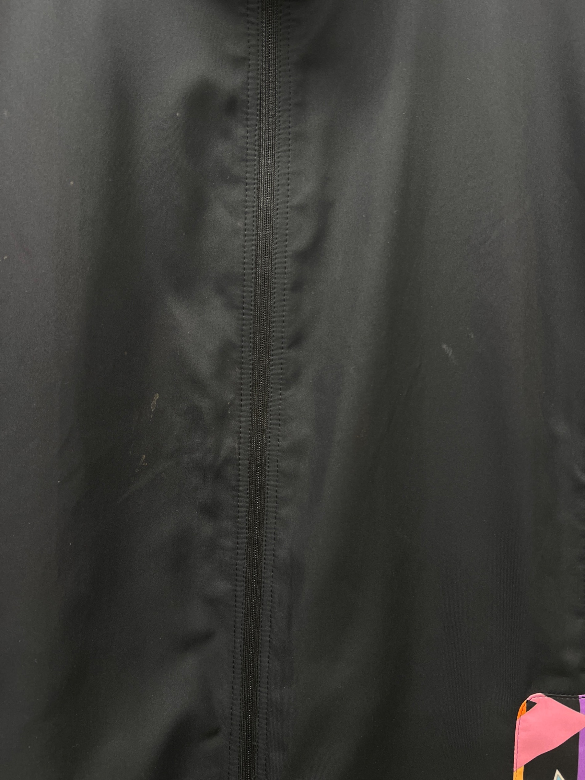 【 レオナールスポーツ 】　黒　ジップアップ　ジャケット　ジャンパー　サイズ42 mj10378- Synthetic Leather Zip Up Jacket ジップアップジャケット