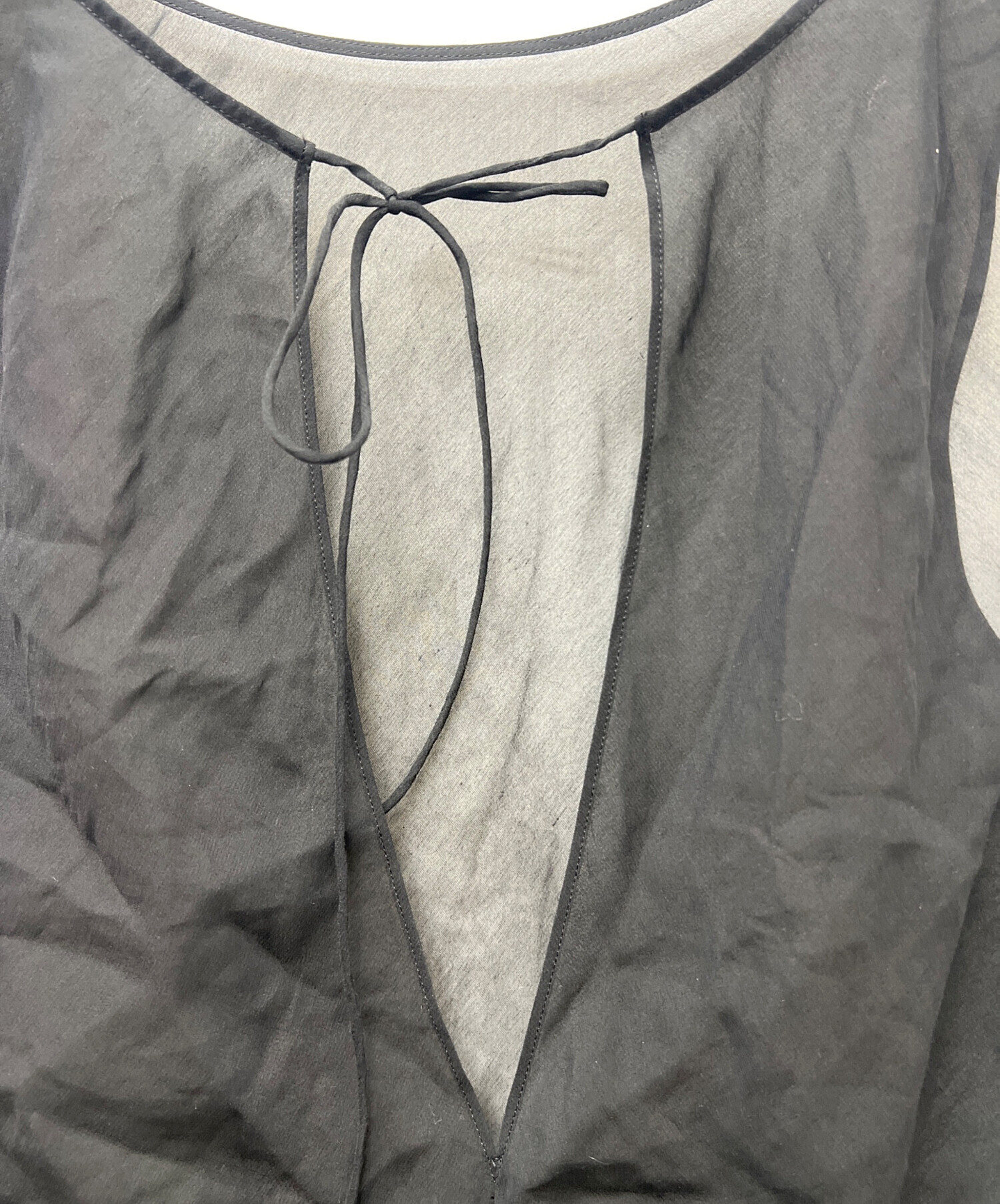 Plage プラージュ ブラウス 36(S位) グレー 【古着】【中古】 中古・古着通販】Plage (プラージュ) double cloth modern シャツ