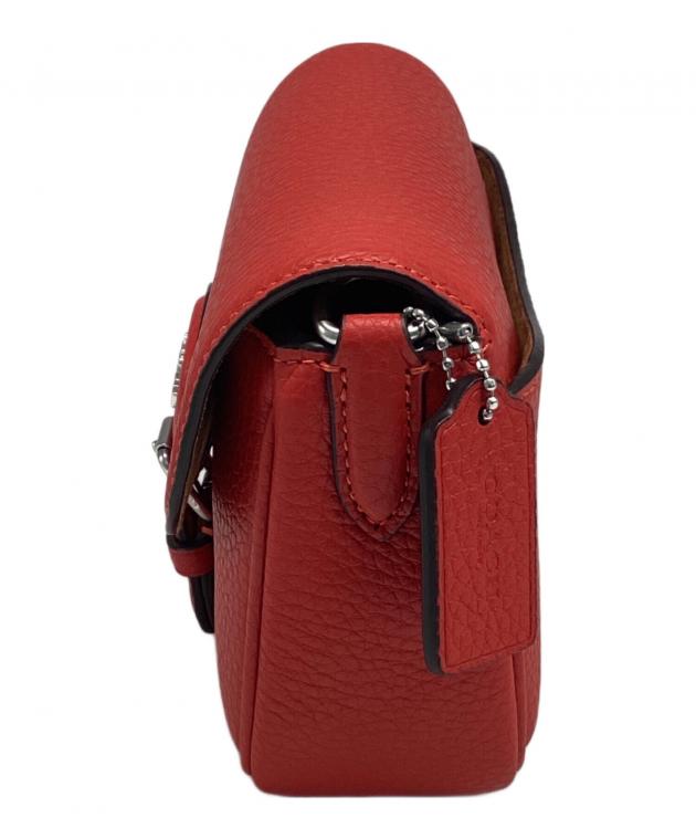 中古・古着通販】COACH (コーチ) アメリアスモールサドルバッグ レッド